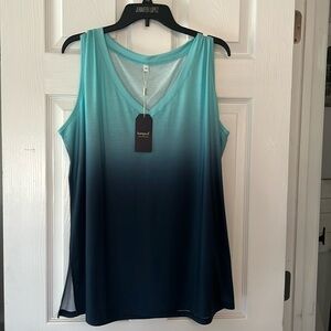 New with Tags Blue Tank Top 2XL